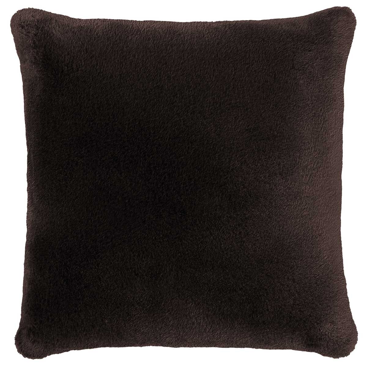 Mon Chateau Faux Fur Pillow Brown