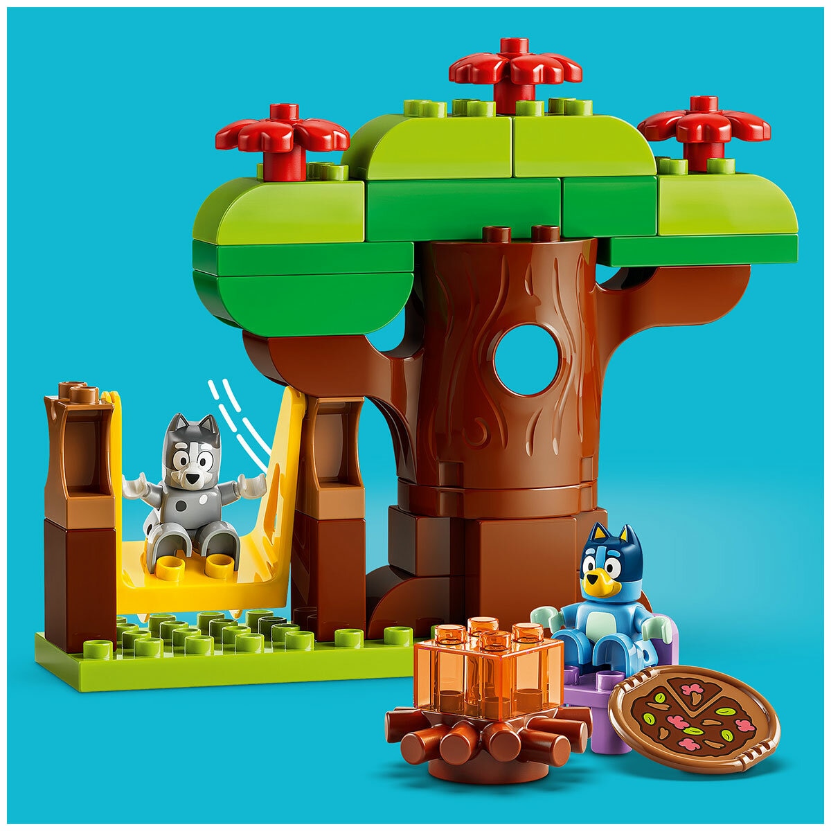 LEGO DUPLO Bluey Pizza Girls with Muffin and Bluey 10469