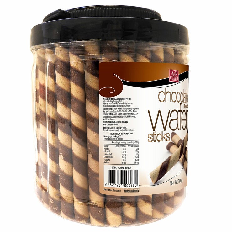 Alli & Rose Chocolate Wafer Sticks 700g - Grocery Online