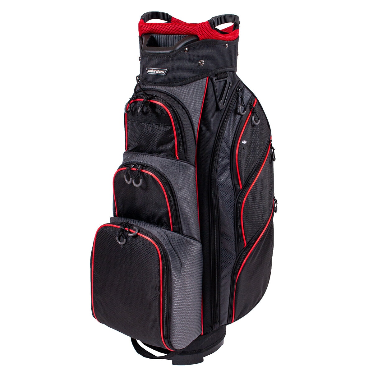 Walkinshaw Velocity 2 Golf Bag Black/Charcoal/Red
