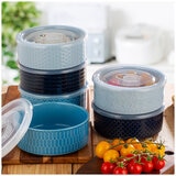 Signature Housewares Microwavable Bowls 6 Piece Set Blue Signature Housewares Microwavable Bowls 6 Piece Set Blue