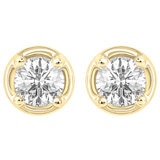 18KT Yellow Gold 0.45ctw Diamond Earrings