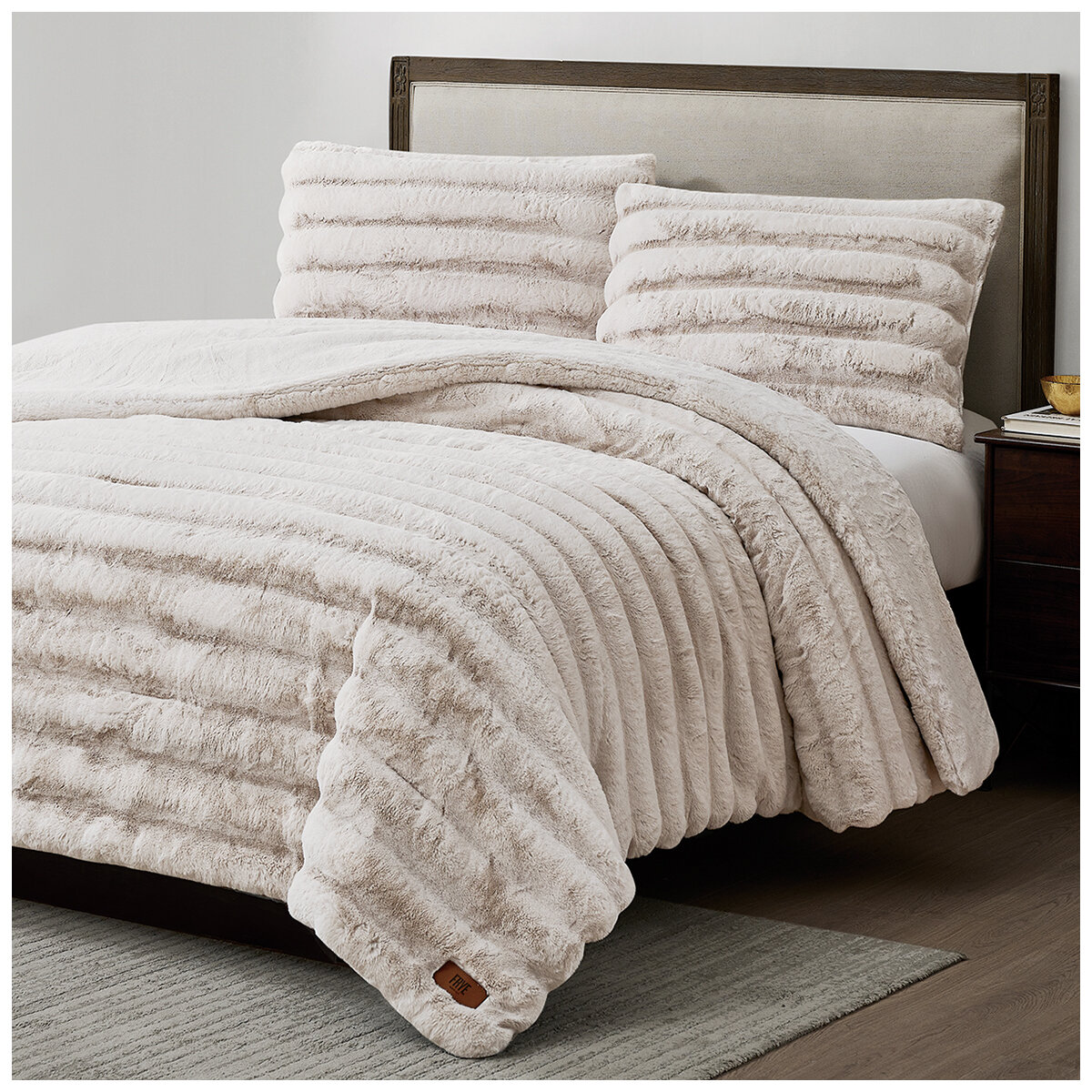 FRYE Channel Comforter 3 Piece Set King Biscuit