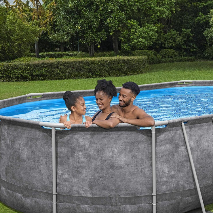 Bestway Platinum Series Power Steel Above Ground Pool Set 6.1m Bestway Platinum Series Power Steel Above Ground Pool Set 6.1m