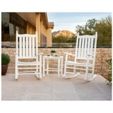 McGavin 3-Piece Rocking Chair Set in White