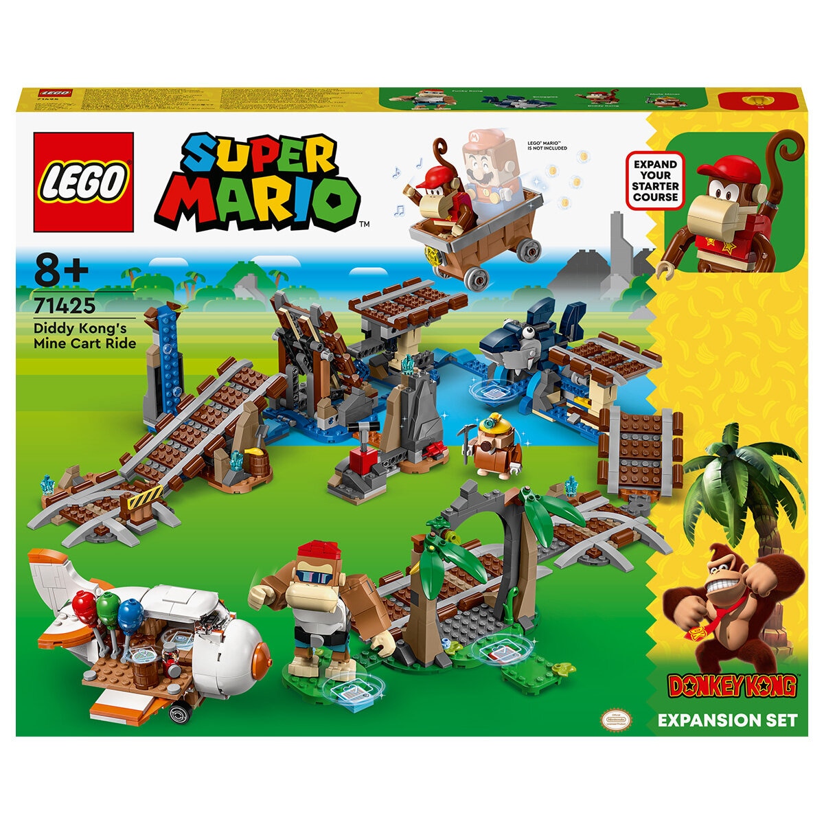 LEGO Super Mario Diddy Kong's Mine Cart Ride Expansion Set 71425