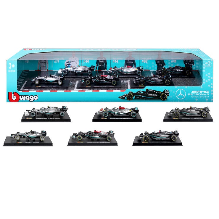 Maisto 1:43 Formula Racing Die Cast 6 Pack Mercedes Benz Maisto 1:43 Formula Racing Die Cast 6 Pack Mercedes Benz