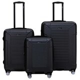Tosca Matrix Range 3 Piece Luggage Set Black