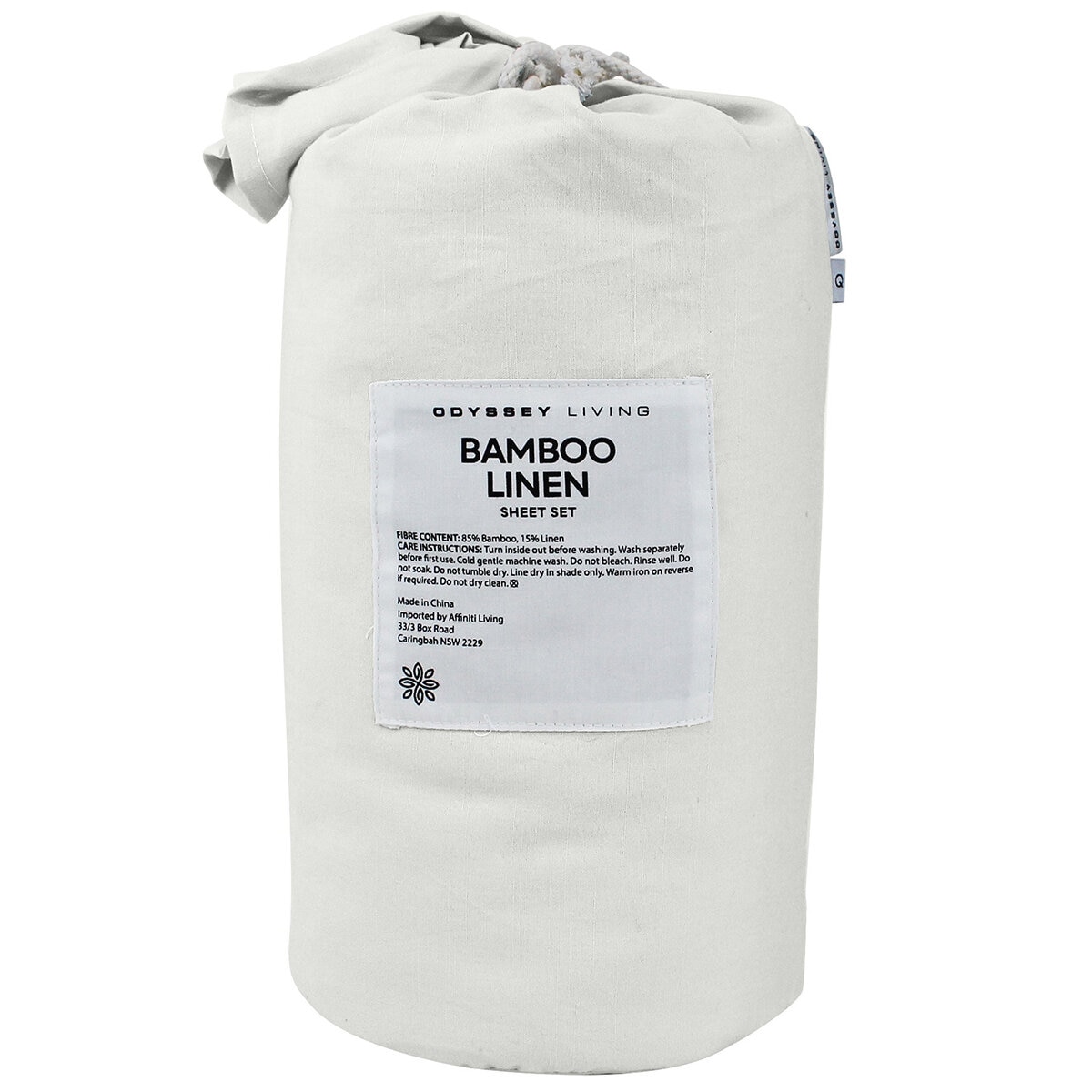 Odyssey Living Bamboo Linen Sheet Set 4pc - King