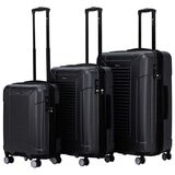 Tosca Matrix Range 3 Piece Luggage Set Black