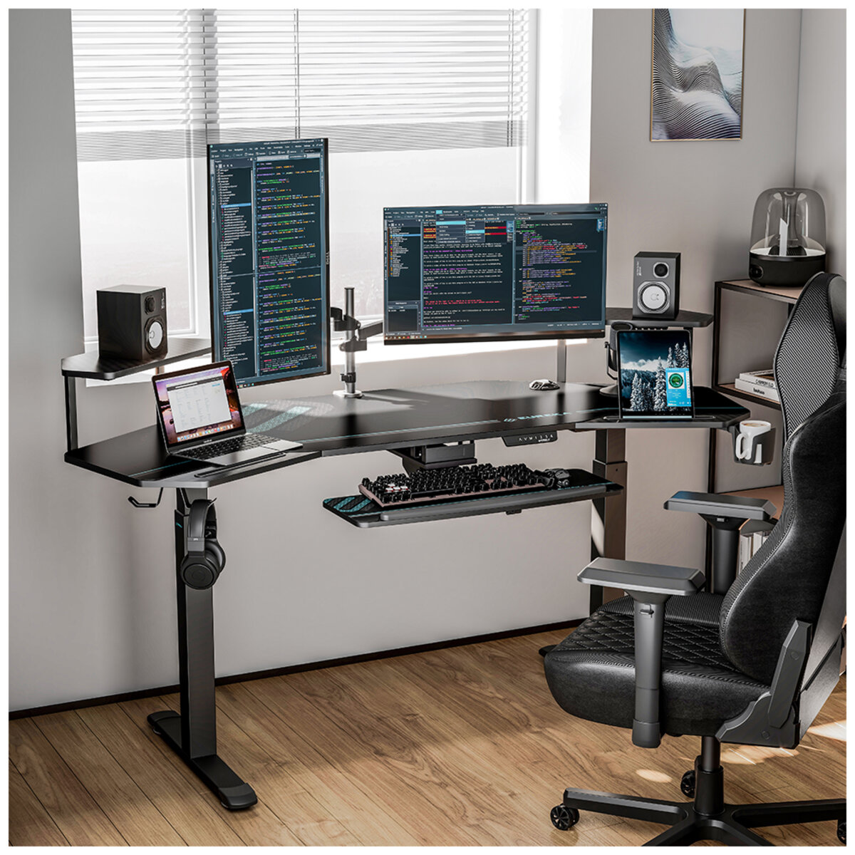 Onex Eureka Gc08 Studio Electric Standing Desk With Keyboard