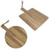 Tramontina Wooden Serving Boards with Handles- Round & Square