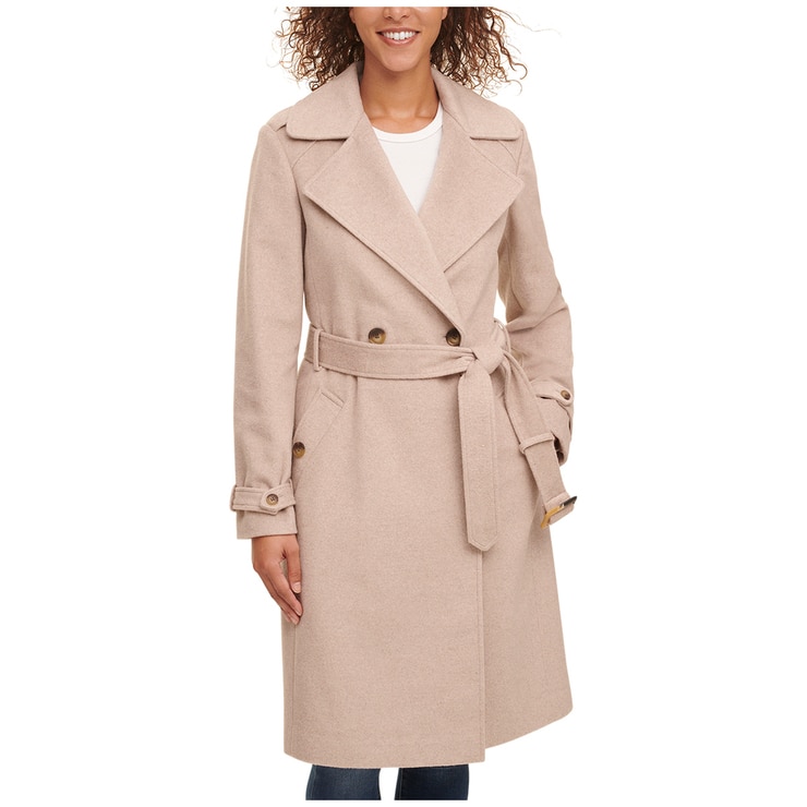 DKNY Women's Wool Coat Bone Costco Australia