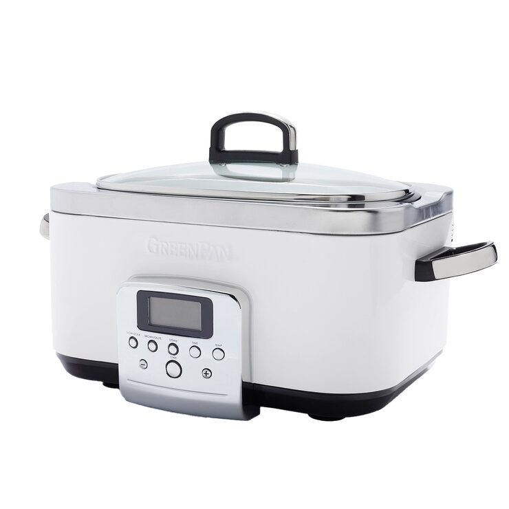 GreenPan 6L Slow Cooker CC005724-003 Cloud Cream GreenPan 6L Slow Cooker CC005724-003 Cloud Cream