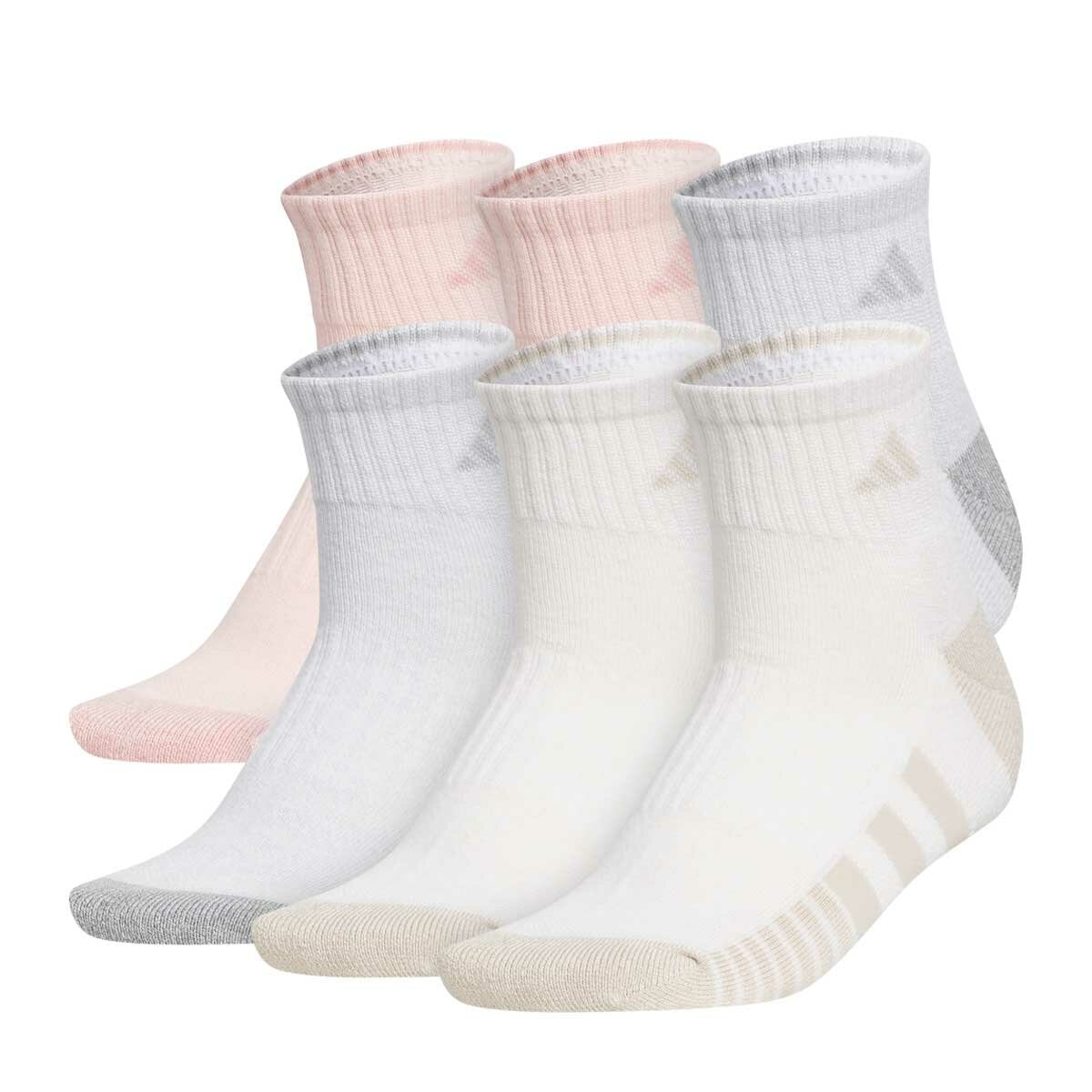 Adidas Women's Cushioned Crew Sock 6 Pack Adidas Women's Cushioned Crew Sock 6 Pack