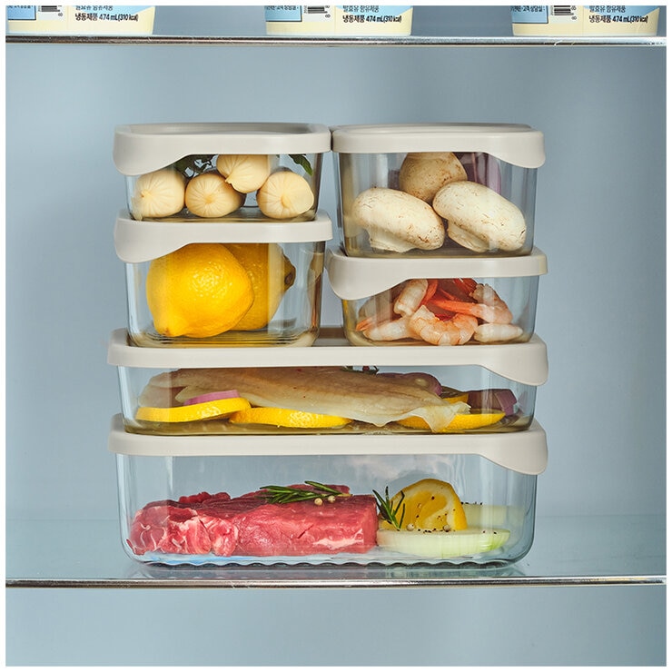 Glasslock Modular Glass Storage 7 Piece Glasslock Modular Glass Storage 7 Piece