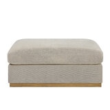 Henredon 4-Piece Fabric Sectional With Ottoman
