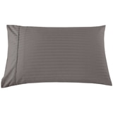 Bdirect Kensington 1200TC Cotton Sheet Set in Stripe - Single Charcoal