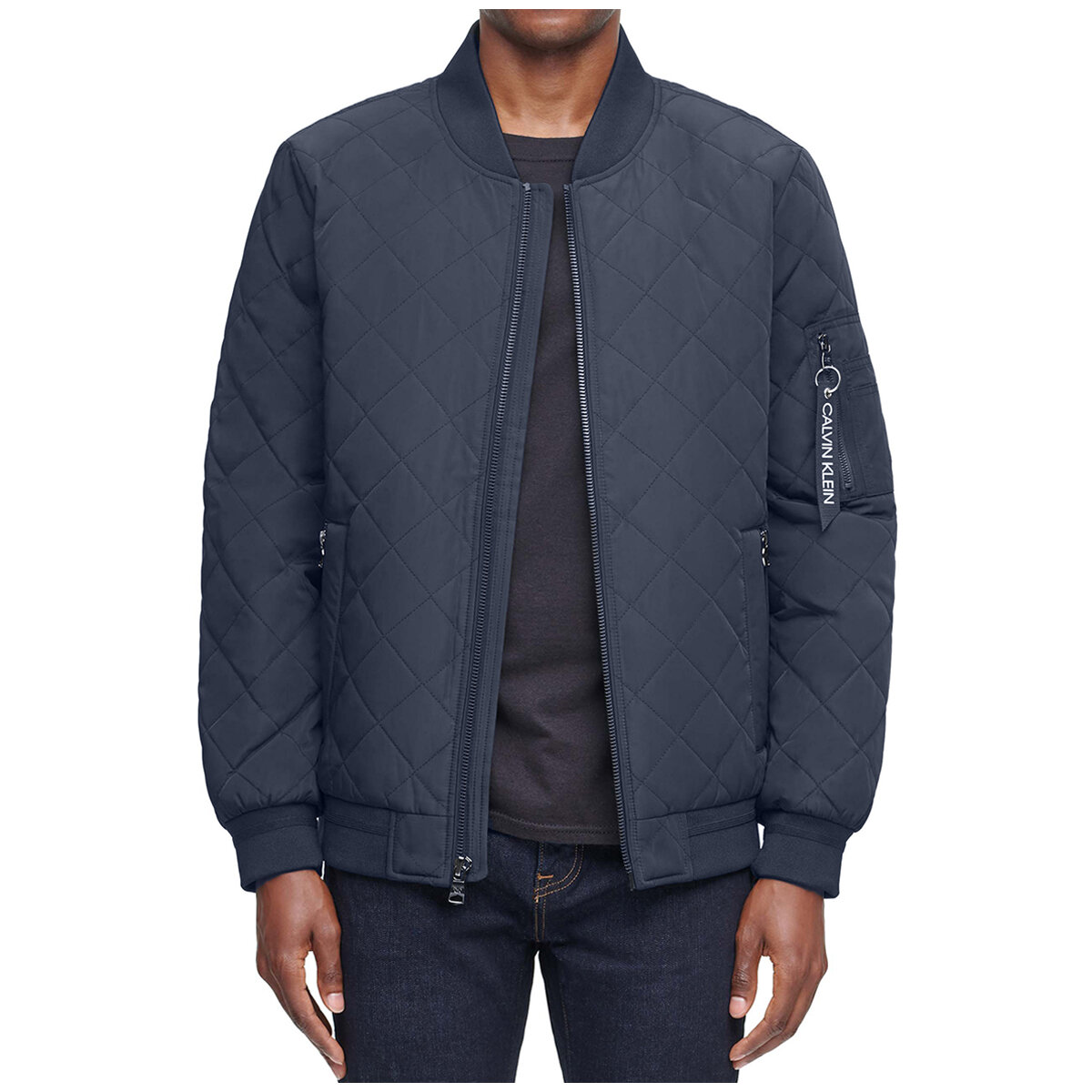 Calvin Klein Men's Bomber Jacket True Navy