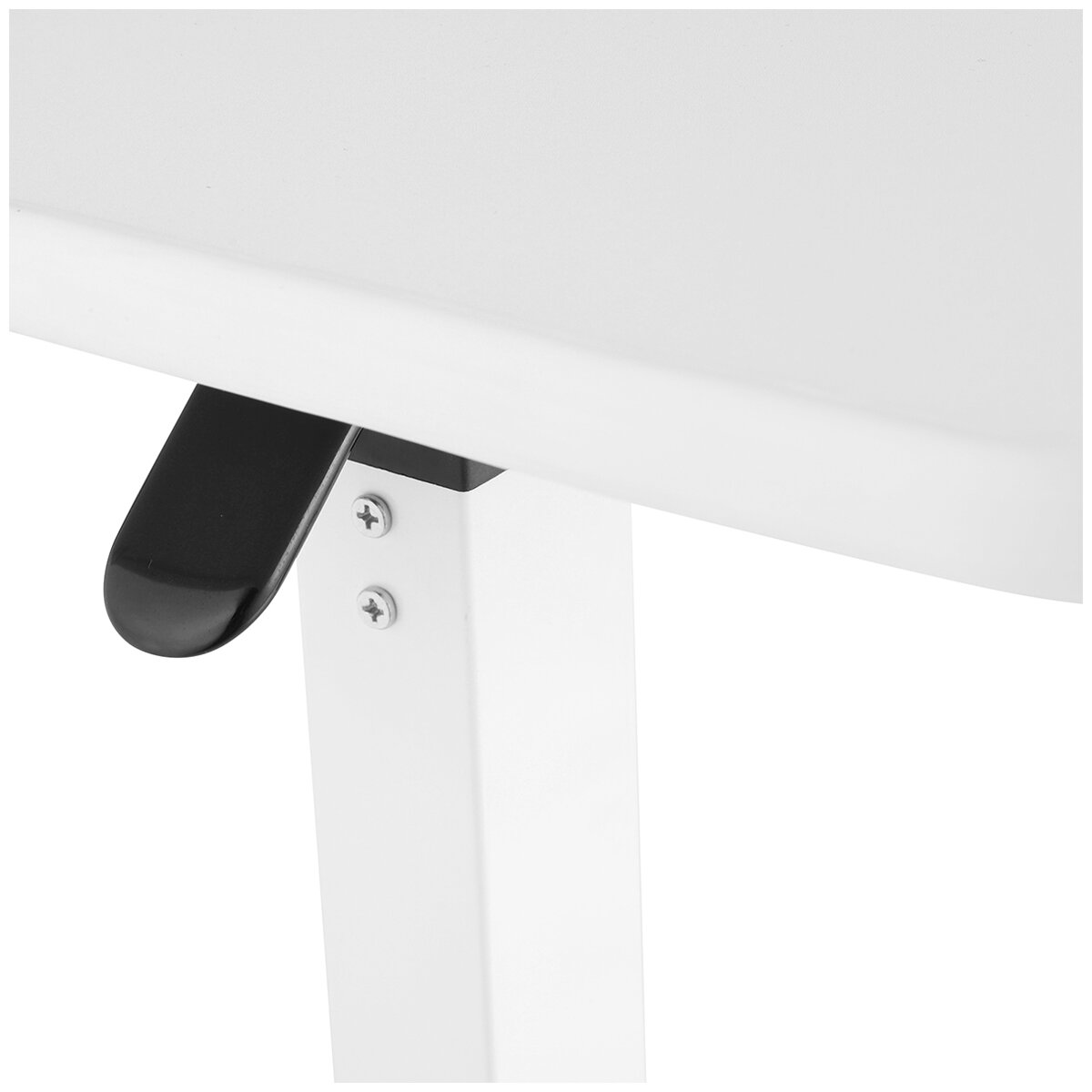 Altus Adjustable Overbed Table With Rolling Lockable Wheels Large White