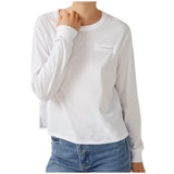 JAG Jet Boxy Pima Long Sleeve Tee - White