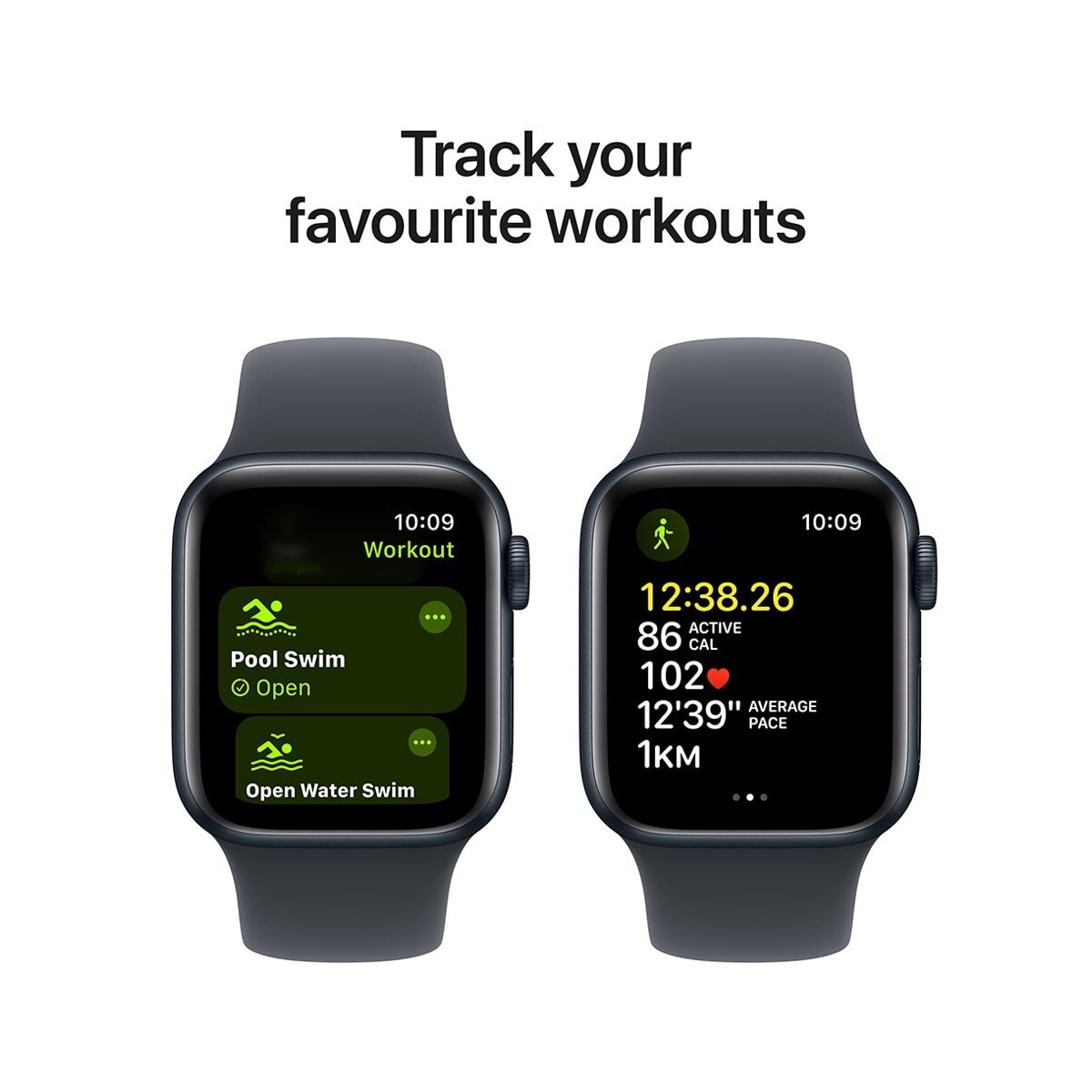 Apple Watch SE GPS 40mm Midnight Aluminium Case With Midnight Sport Band S/M