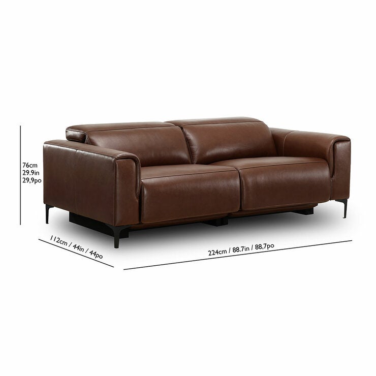 D38 268050 Hudson Power Leather Sofa D38 268050 Hudson Power Leather Sofa