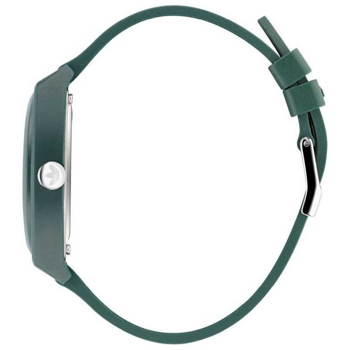 Adidas Originals Project Two Black Dial Green Strap Watch AOST22566