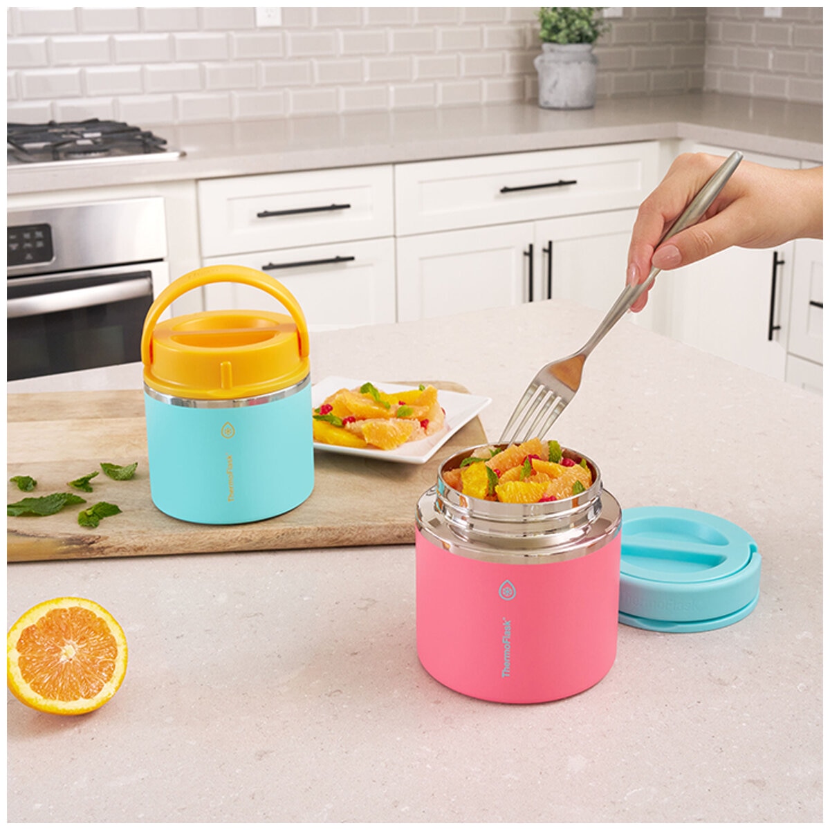 ThermoFlask 590ml Insulated Food Jar 2 Pack