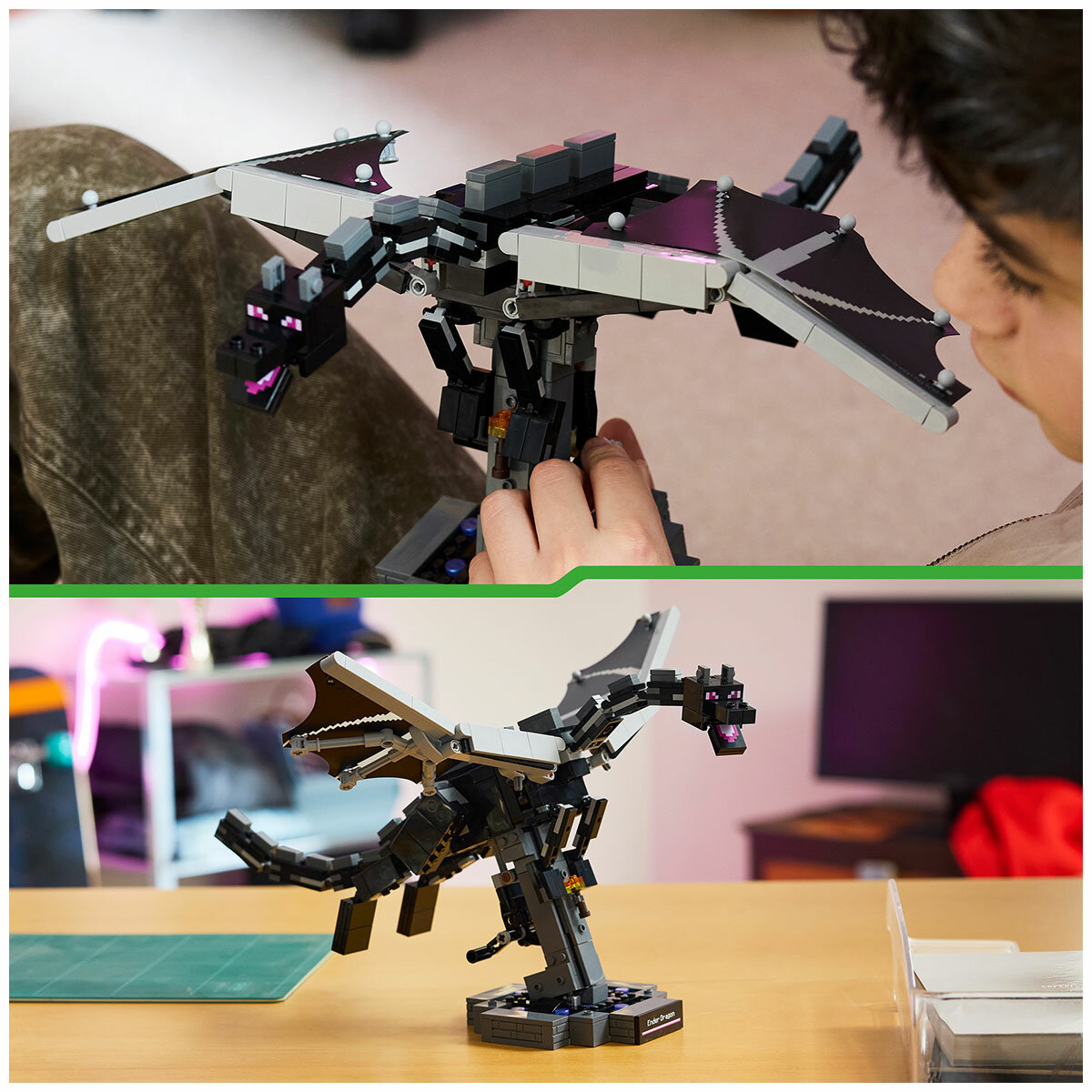 LEGO Minecraft The Ender Dragon Video Game Decor 21595