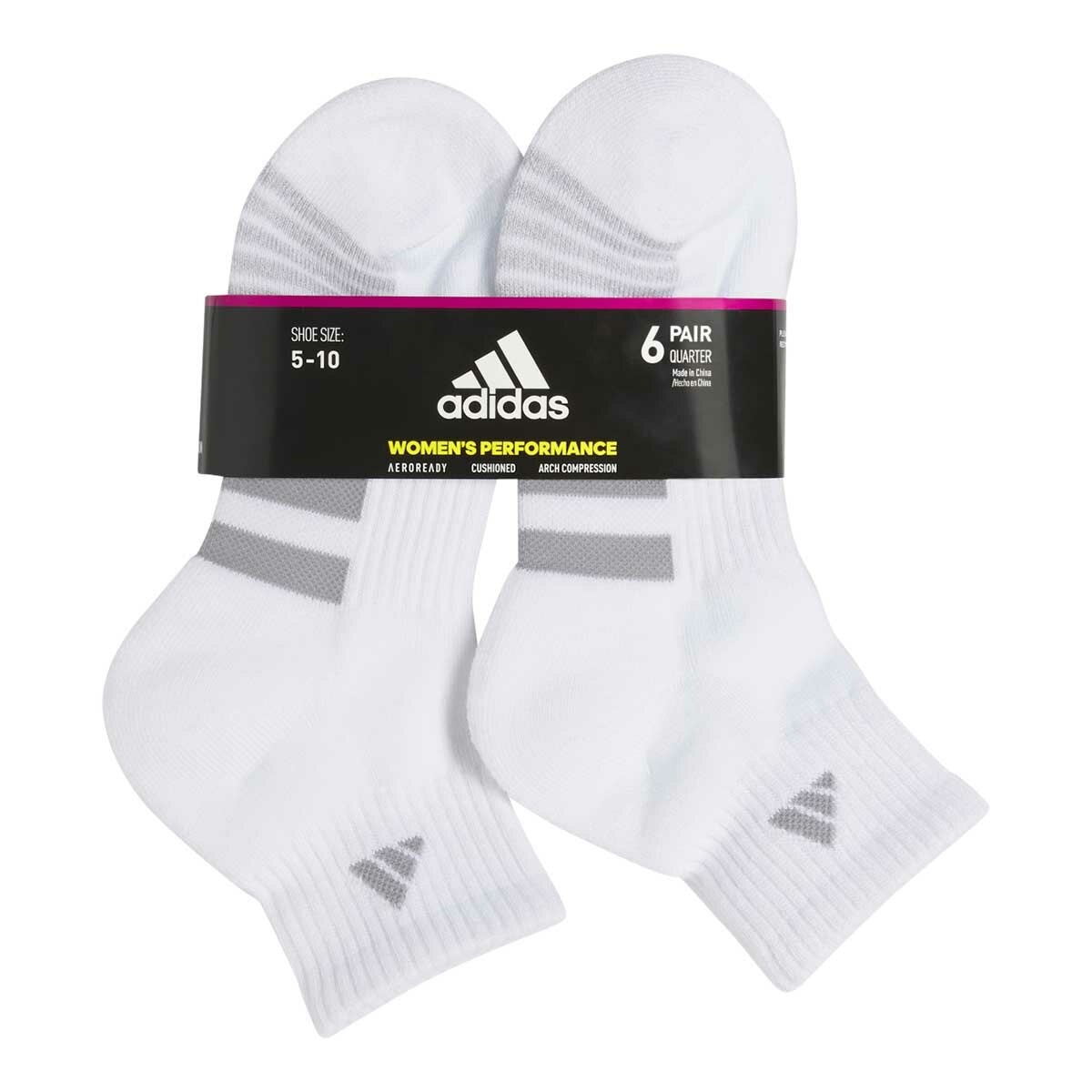 Adidas Women's Cushioned Crew Sock 6 Pack
