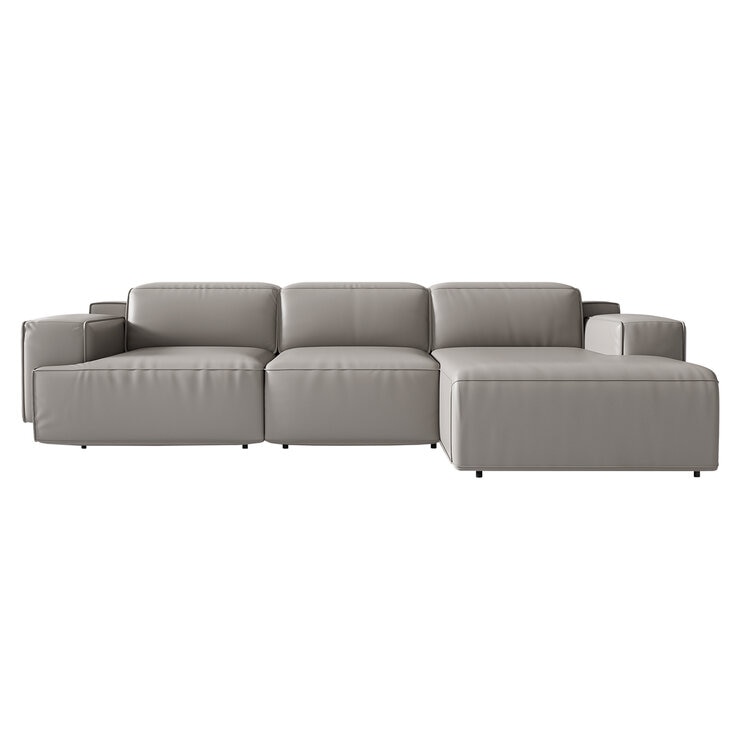 Valencia Valentina Leather Recliner Sectional Lounge With Right Chaise