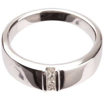 Platinum 0.15ctw Diamond Men's Ring