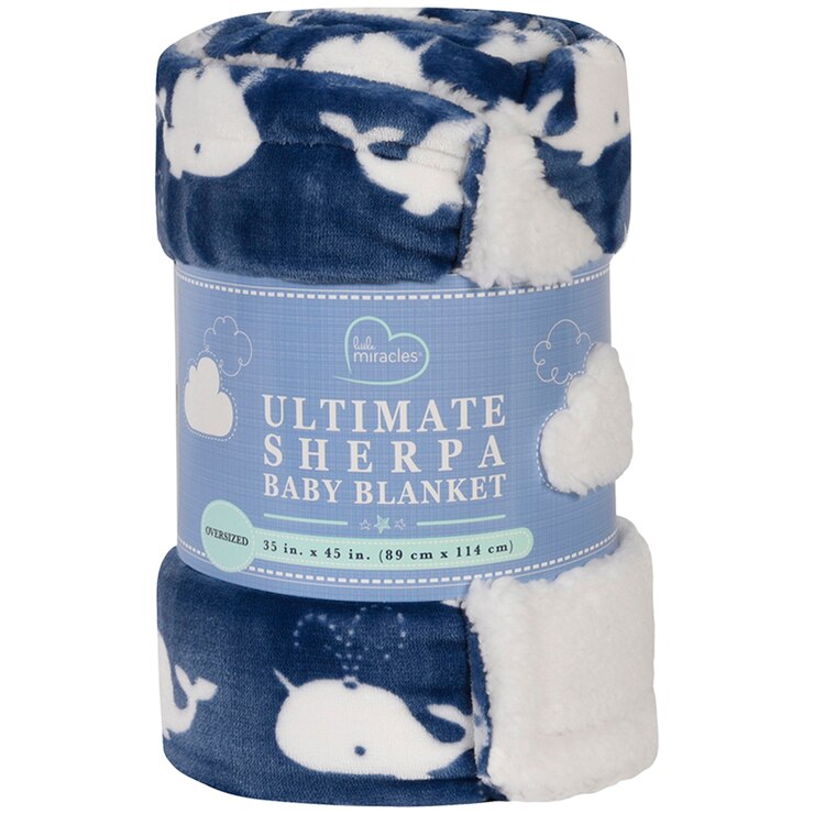 Little Miracles Ultimate Sherpa Baby Blanket Whale Costco Australia