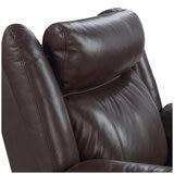 Valencia Charlie 3-Seater Leather Recliner Lounge Chocolate Color