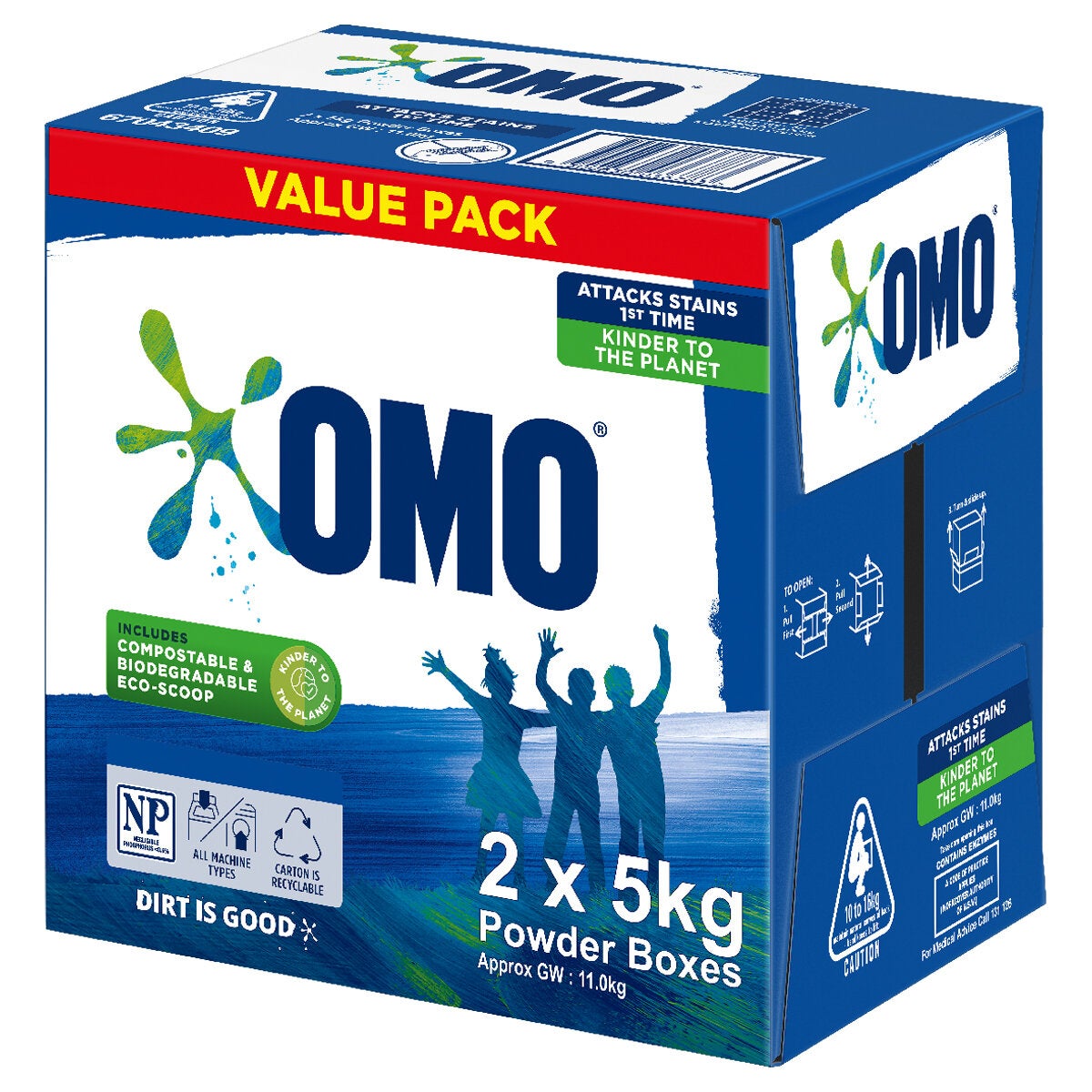 Omo Active Clean Laundry Powder 10Kg