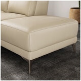Valencia Pista Leather Reclining Sectional Lounge Right Chaise
