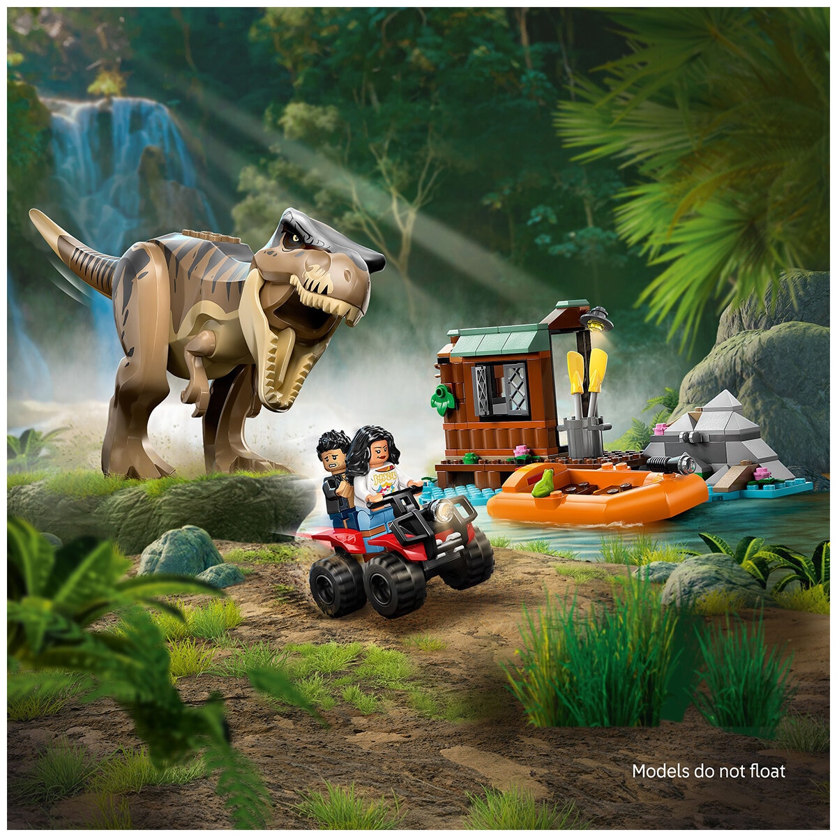 LEGO Jurassic World T. rex River Escape 76975