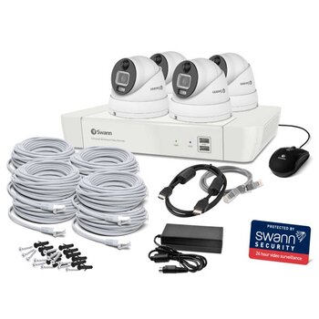 Swann Security System 4 Camera 8 Channel 4K Master-Series NVR SWNVK-87680W4DWL-AU