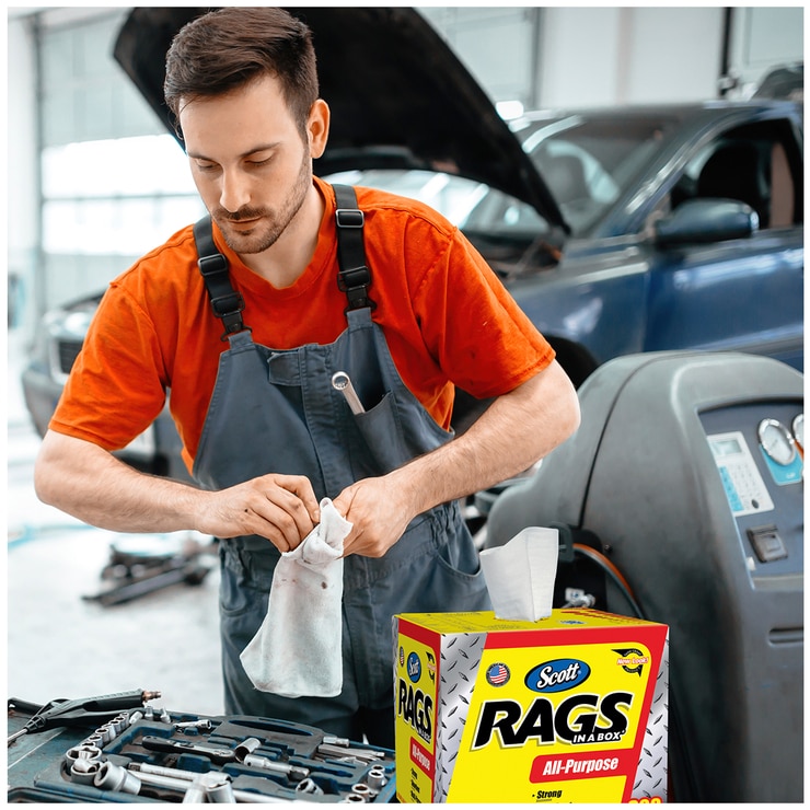 Scott Rags In A Box 300ct Costco Australia