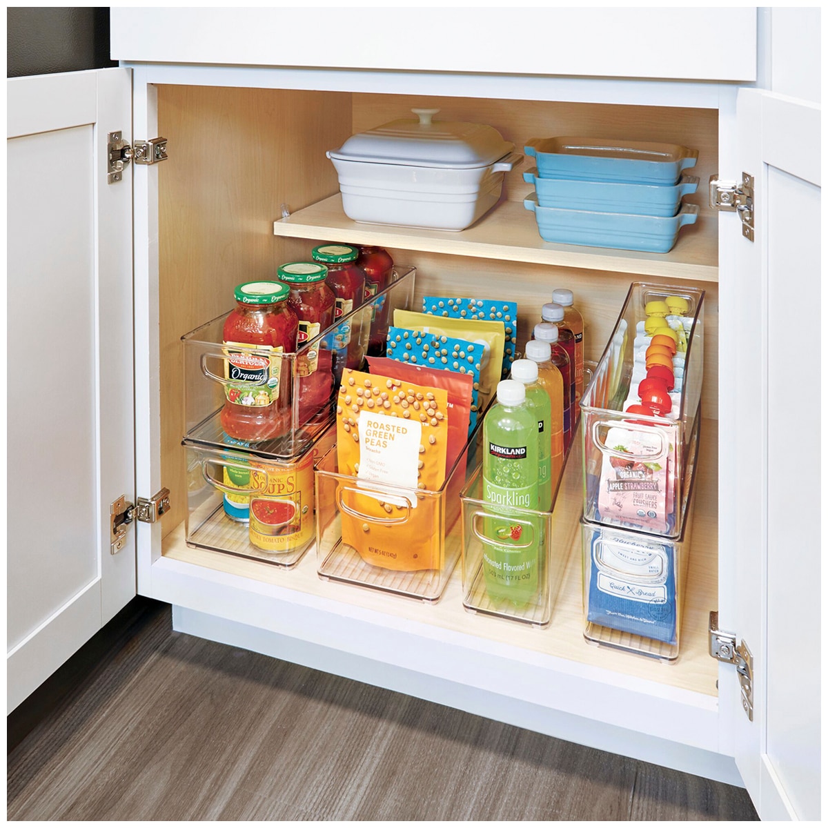 iDesign Kitchen Shelf Storage Bin Set 6pc Costco Australia