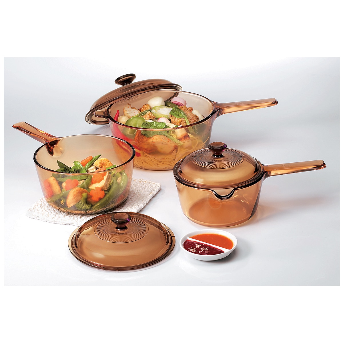 Visions Glass Cookware Set 3pc Costco Australia
