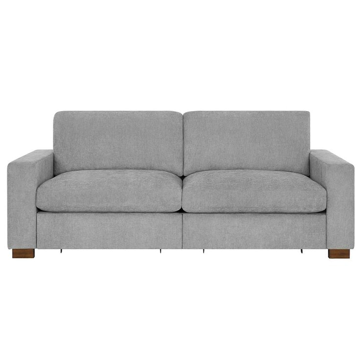Henredon Fabric Sofa with 2 Power Footrests