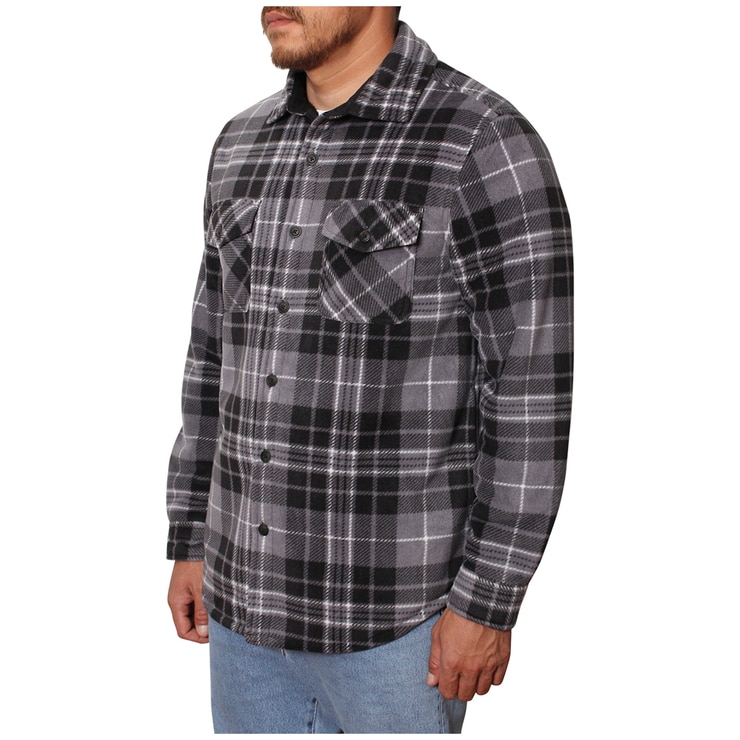 Freedom Foundry Men's Plush Shirt Jacket - Charcoal Freedom Foundry Men's Plush Shirt Jacket - Charcoal
