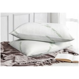 Kingtex Bamboo Latex Pillow 40x60cm Twin pack - Soft