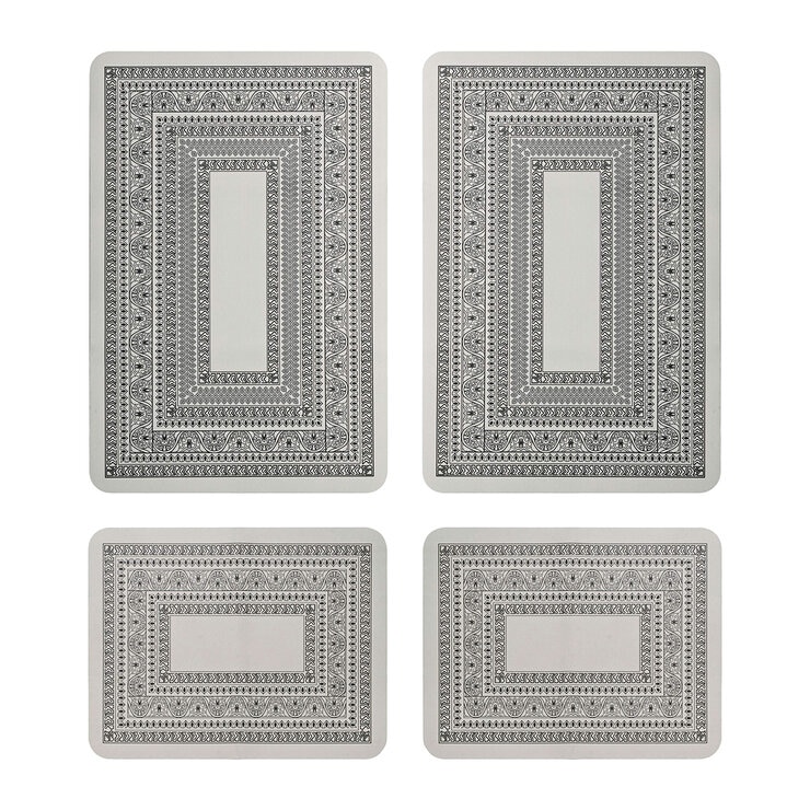 Creative Home Ideas Multi-Purpose Kitchen Mat 4 Pack