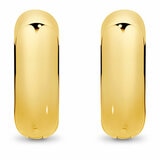 18KT Yellow Gold Chunky Hoop Earrings