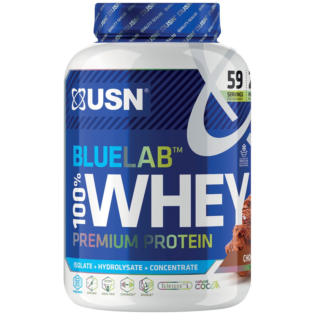 USN Blue Lab Whey Protein ChocolateChoc Caramel