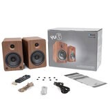 Kanto YU6 200W Powered Bookshelf Speakers Walnut KO-YU6WALNUT-I