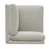 Thomasville 6PC Fabric Modular Sectional with Ottoman Light Grey